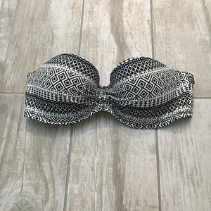 Victoria Secret 34C black and white swimsuit top