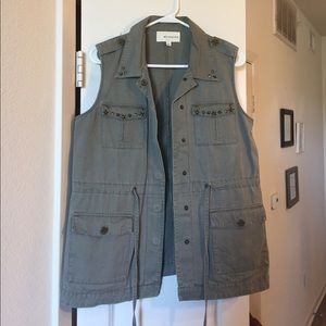 Nordstrom Army Green Vest