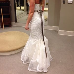 Pronovias "ombera" style wedding dress in white