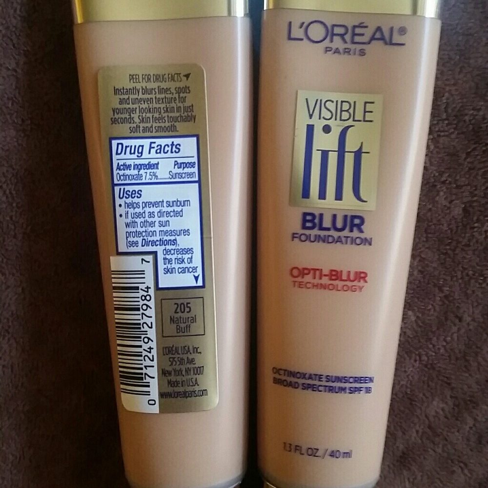 L'Oréal Visible lift Blur Foundation twinpack #205
