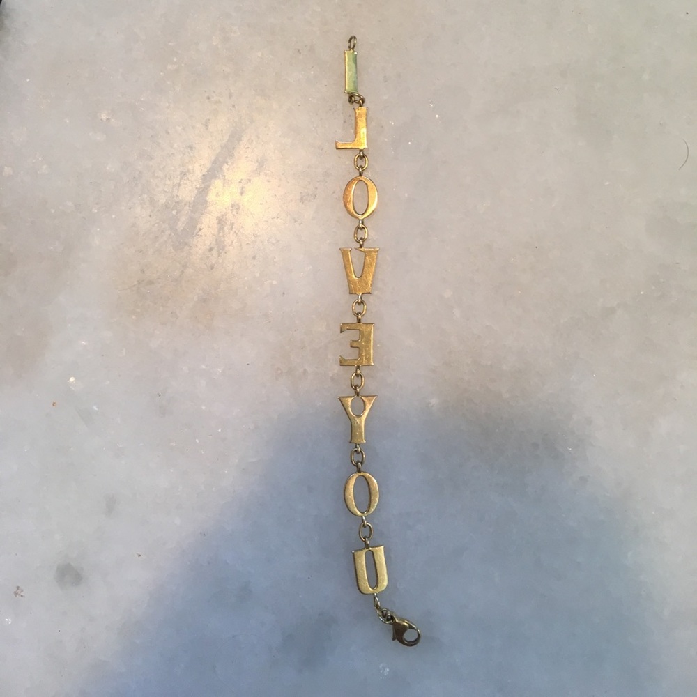 I love you bracelet solid gold accepting offers