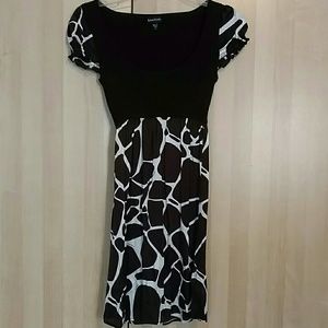 Dark brown and white dress by Bebe xs