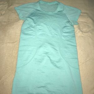 Blue lululemon t-shirt