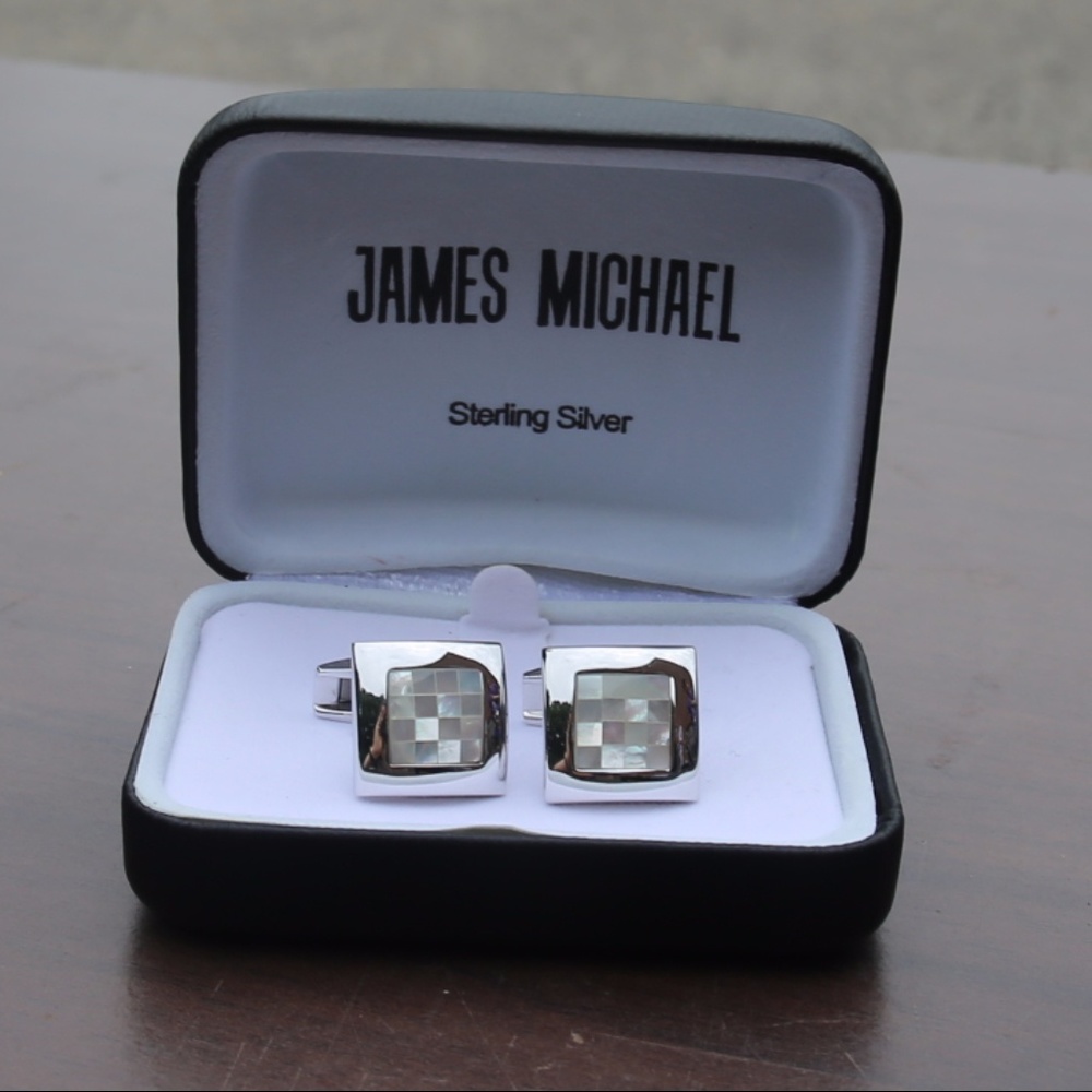 Sterling Silver James Michael  Cufflinks