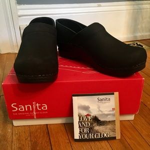 Sanita Swedish clogs 38 matte black