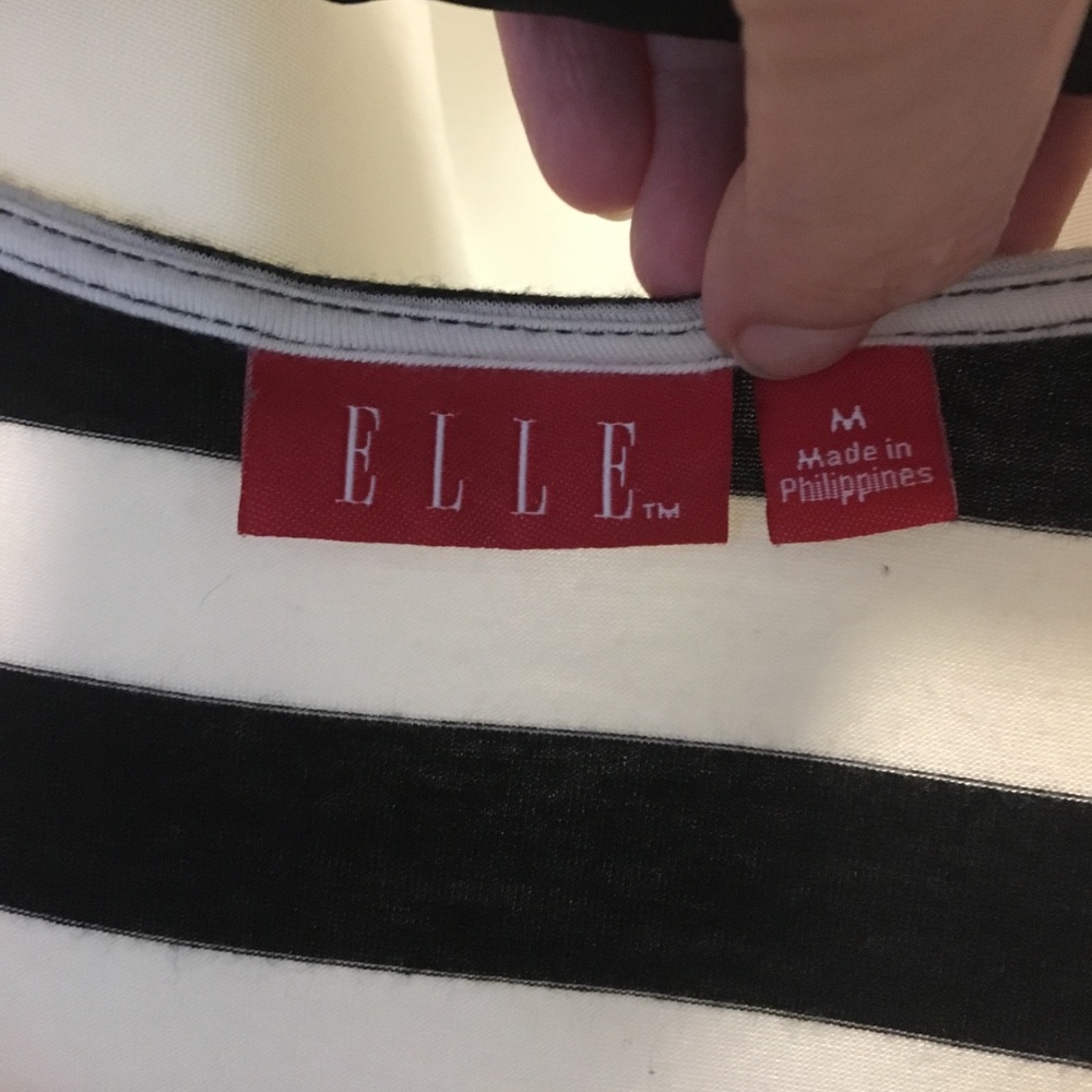 ELLE Med strip short sleeve shirt - Picture 2 of 7