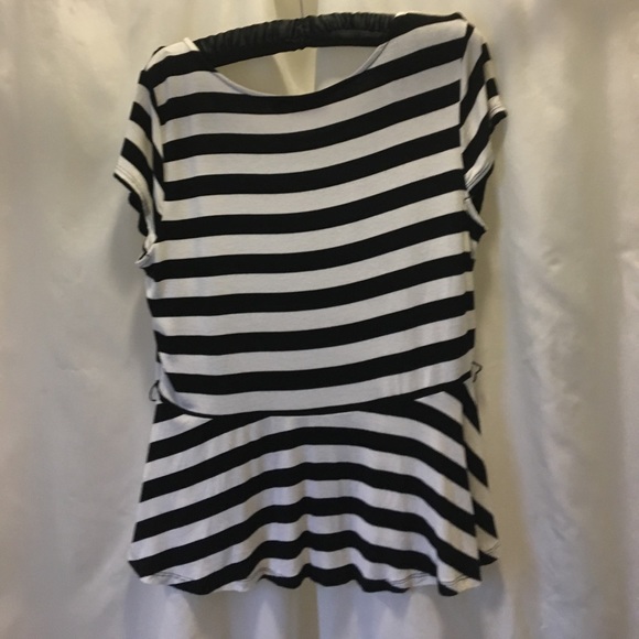 ELLE Med strip short sleeve shirt - Picture 4 of 7