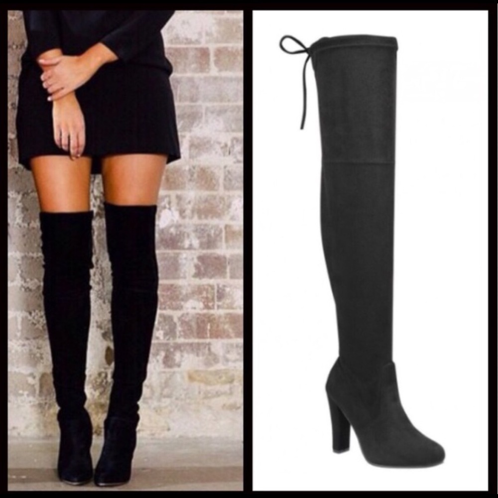 ONLY SIZE 10 LEFT‼️Vegan Suede Over knee boots - Picture 2 of 5