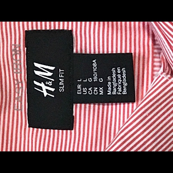 H&M Striped Slim Fit Buttondown - Picture 4 of 5