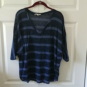 Blue Striped Cover-up/Sweater