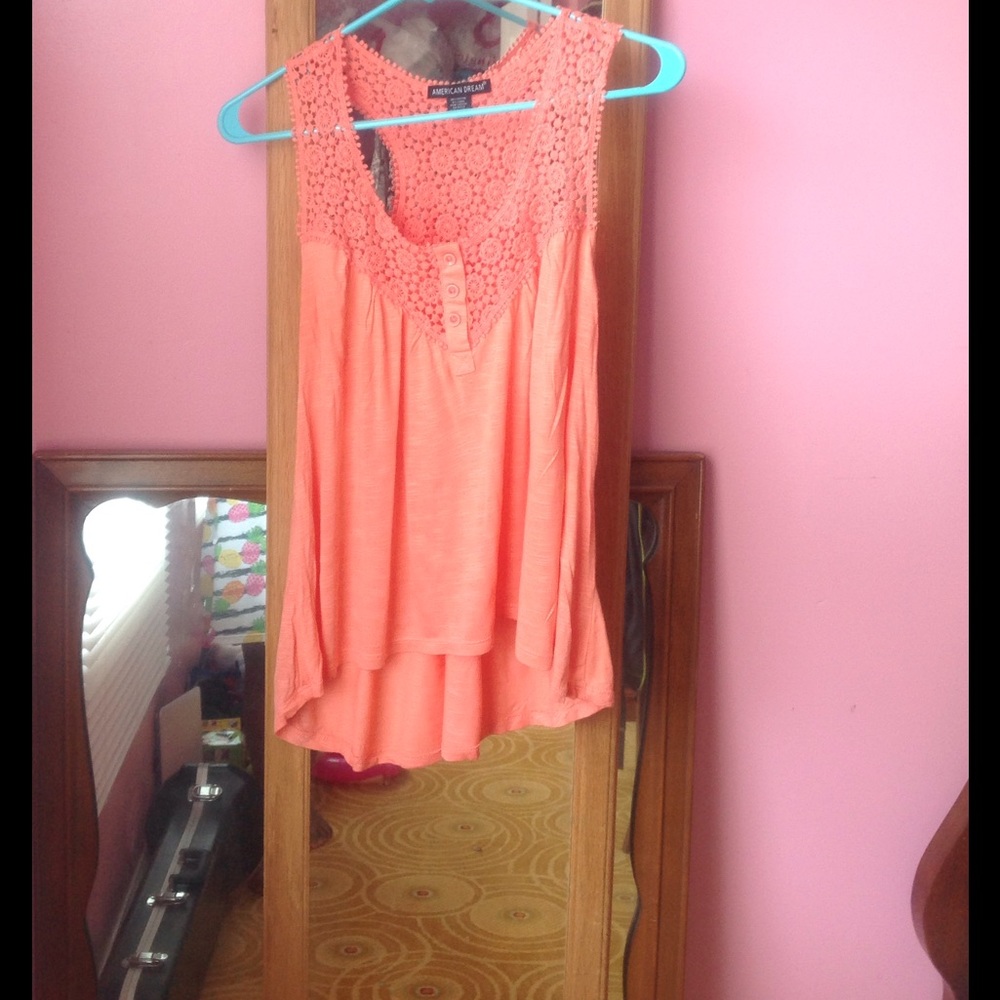 Peach Lace Blouse