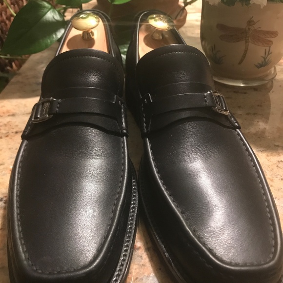 NEW Salvtore Ferrgamo black loafters 10 1/2 mens main image 4