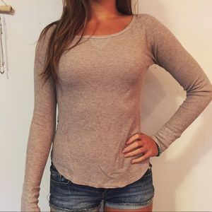 AEO Taupe Top | Size S