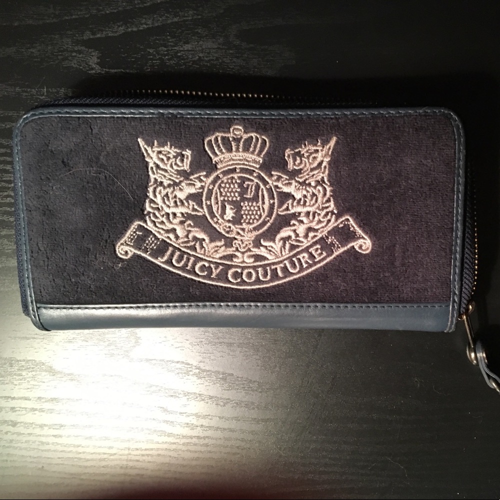 Juicy Culture navy blue wallet/clutch