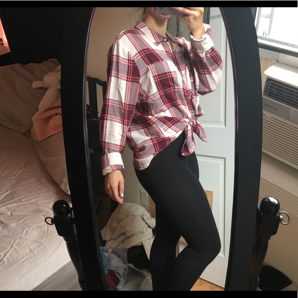 Oversized flannel shirt!