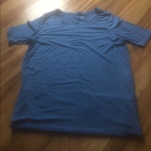 Two like new tunic tees blue and grey