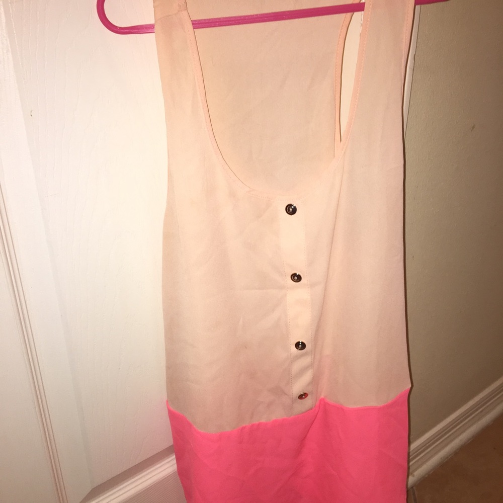 Hot pink tank top
