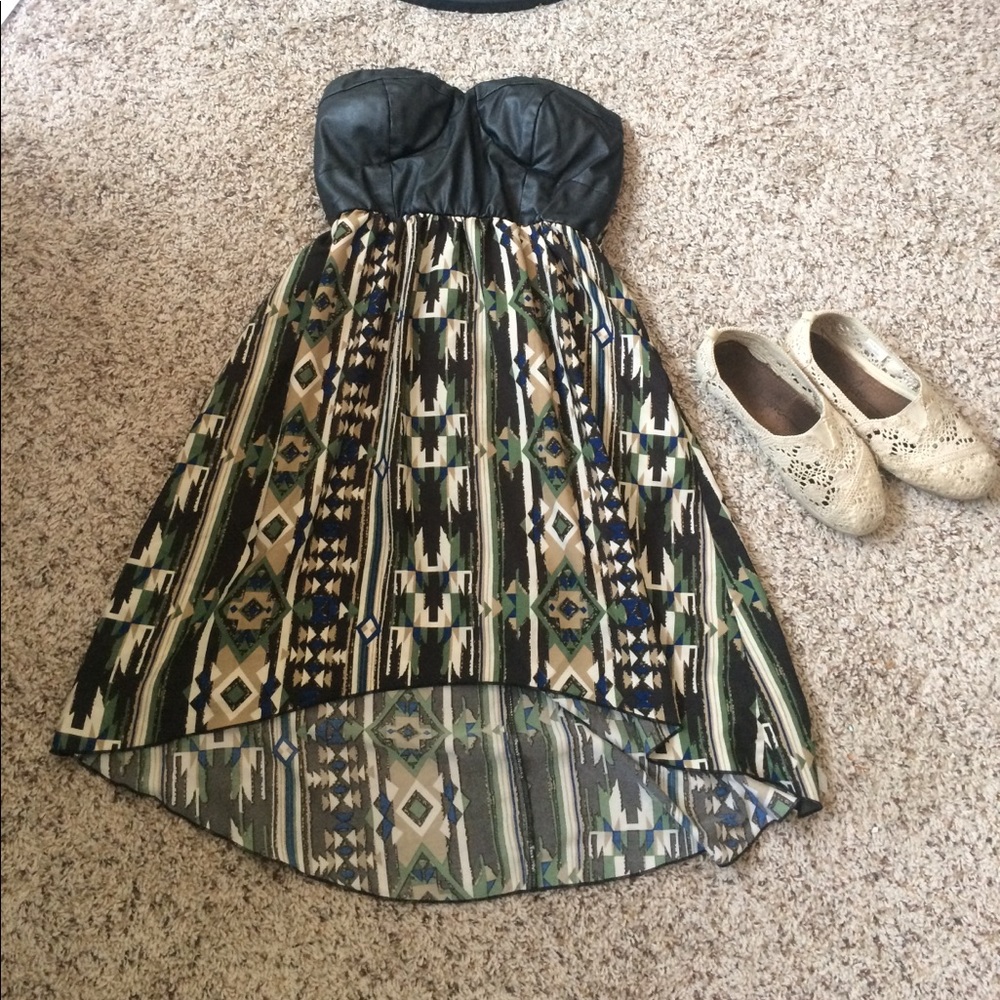 Tribal Hi-Low dress