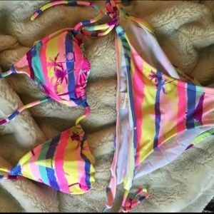 Tropical op swimsuit set