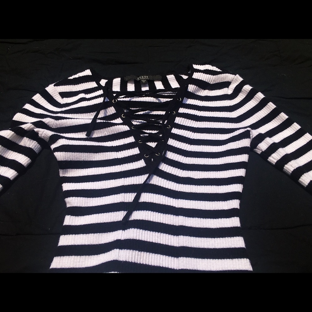 Guess lace up sweater dress