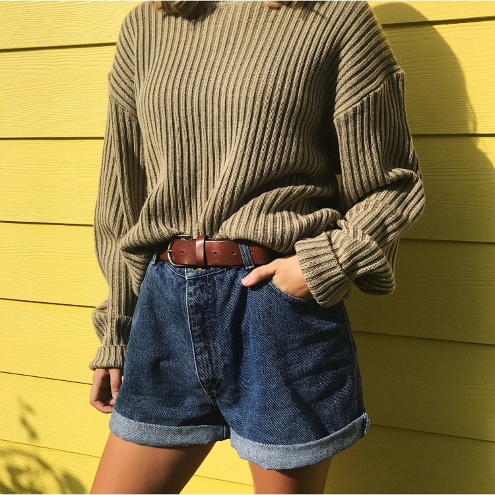 Oversized Ribbed Vintage Sweater