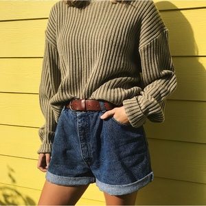 Oversized Ribbed Vintage Sweater
