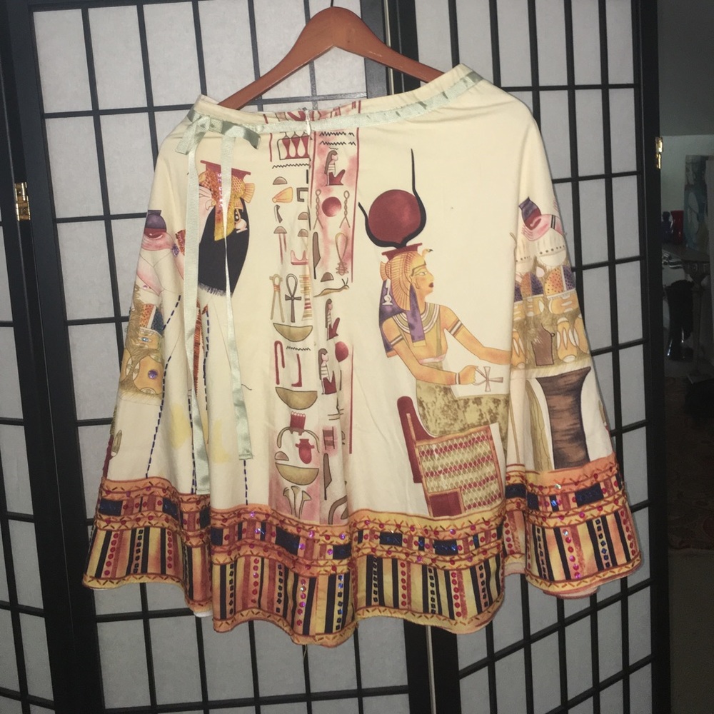 Beautiful A-Line skirt with Egyptian markings