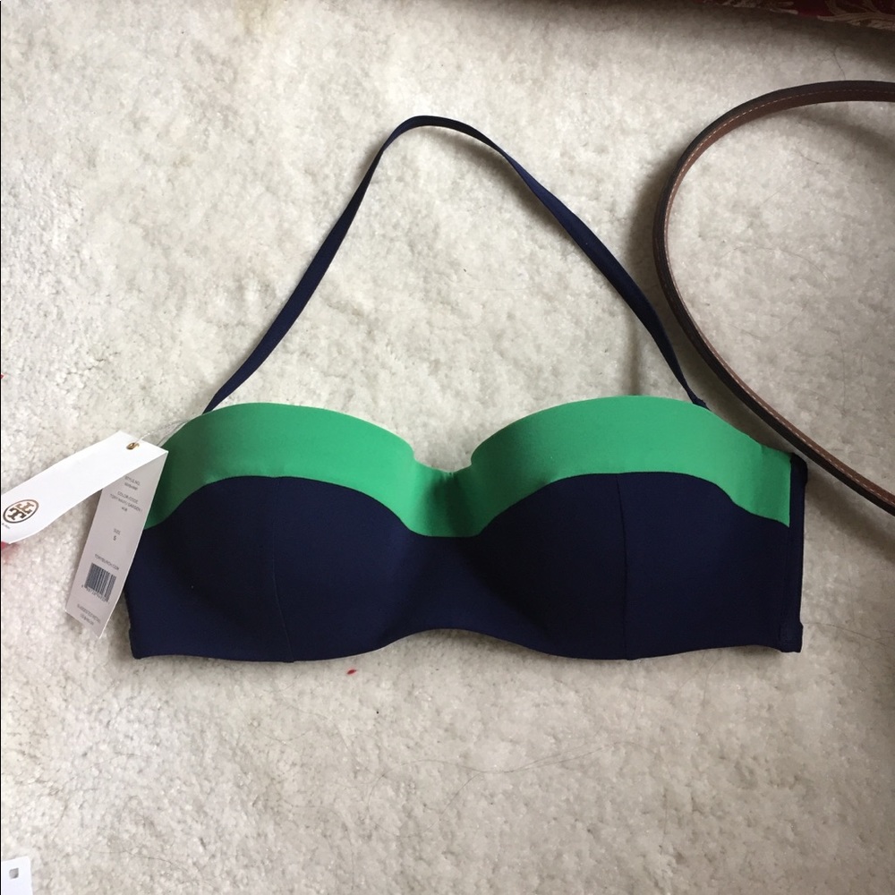 Tory Burch color-block bikini top