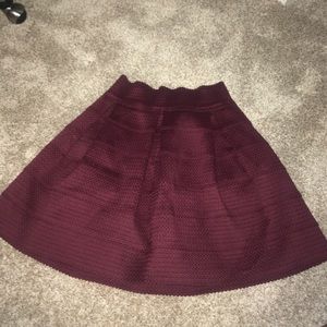 Maroon bandage skirt