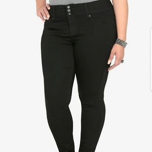 Torrid 3 Button Black Jeggings