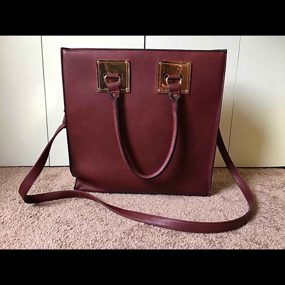 Burgundy  Tote Bag