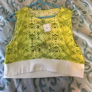 Urban Outfitters yellow crop top
