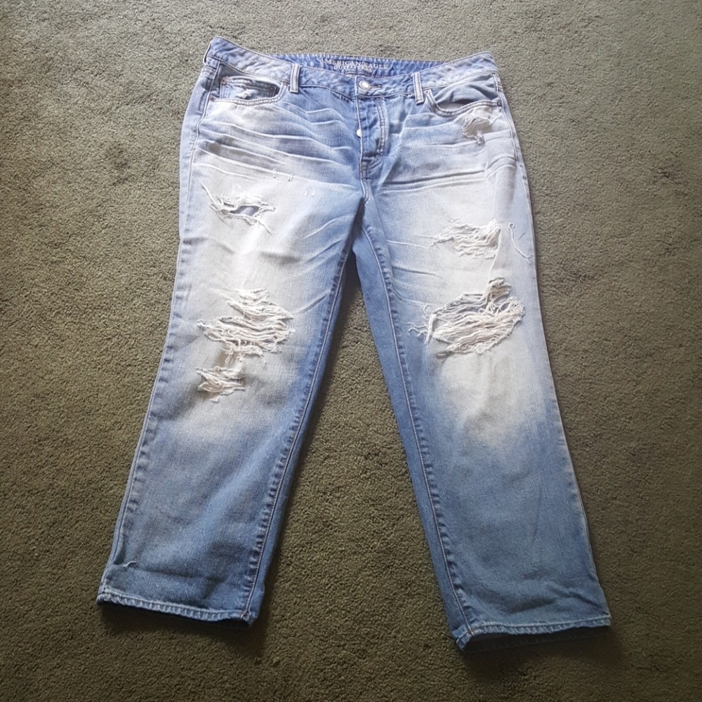 AE Boy Cropped Riped Jeans