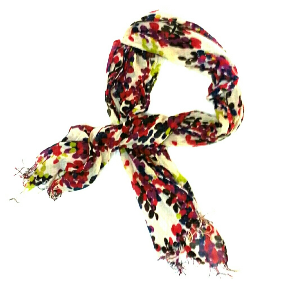 Gorgeous Multicolor Fringed Scarf