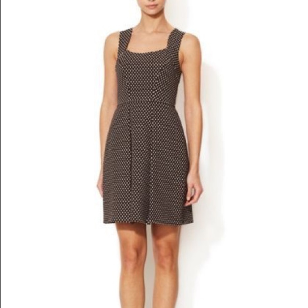 🛍SALE🛍 Shoshanna Chocolate Brown Ivory Dot Dress