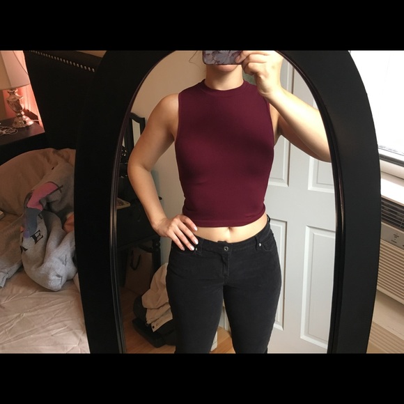 Maroon crop top! - Picture 2 of 4