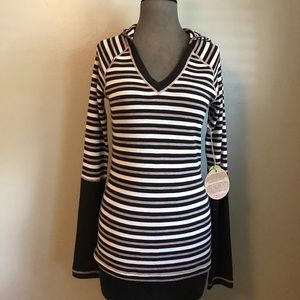 DAKINI Merino wool striped long sleeve