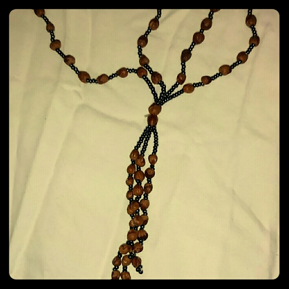 Unique vintage necklace with tassels