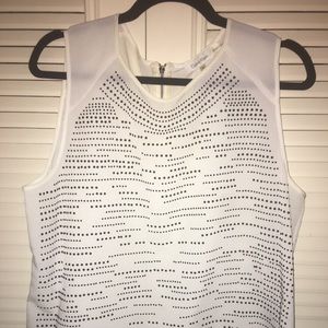 Studded Calvin Klein blouse with zipper detail