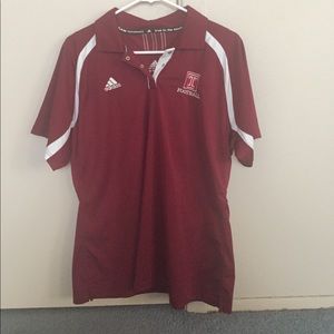 Adidas Temple University polo shirt