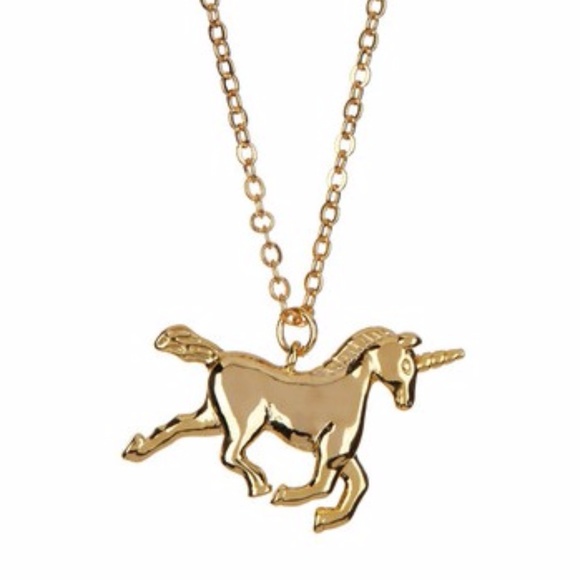 Rebecca Accessories Jewelry - REBECCA ACCESSORIES 14k Unicorn Pendant Necklace