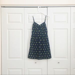 jcrew sleeveless pineapple print dress