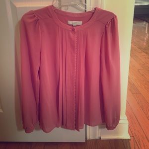 Loft Pink Blouse