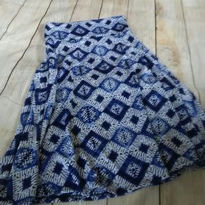 Lularoe Azure Size Small Blue/White