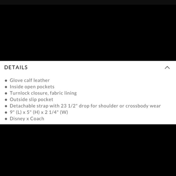 Coach x Disney Mickey Leather Penny crossbody bag - Picture 7 of 7