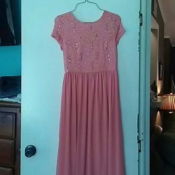 Pink sequence dress - Picture 2 of 2