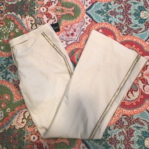 The Limited Luxe Beaded White Drew Pants