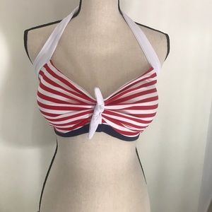 Red white blue bikini top