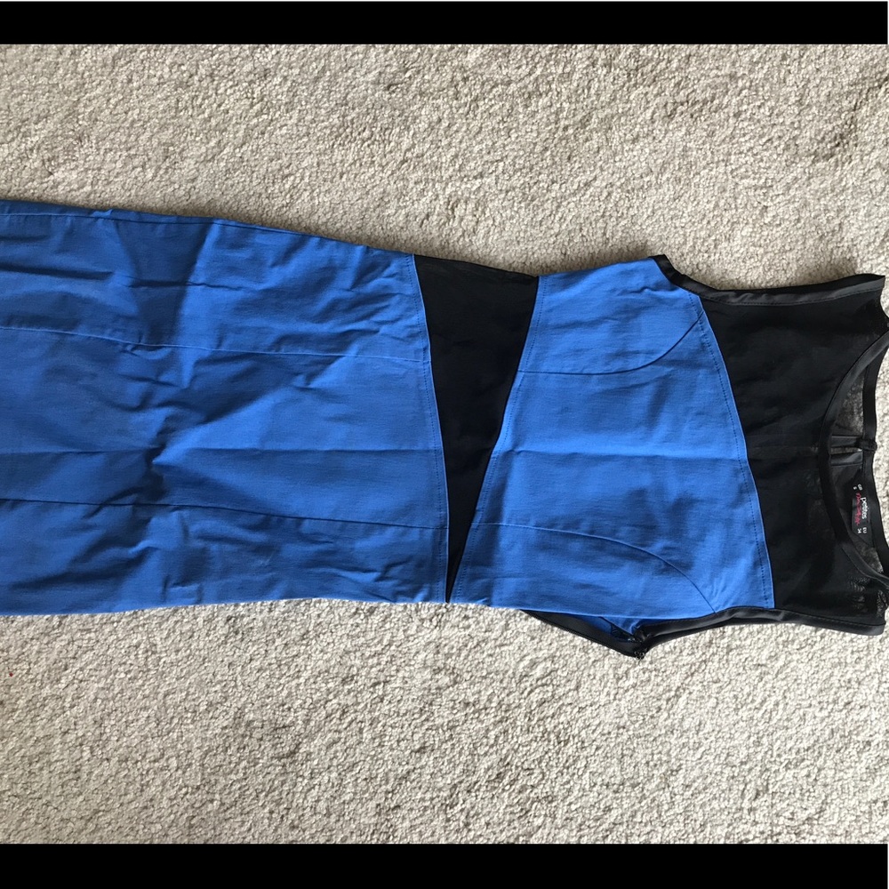 Mesh-detail body-con dress