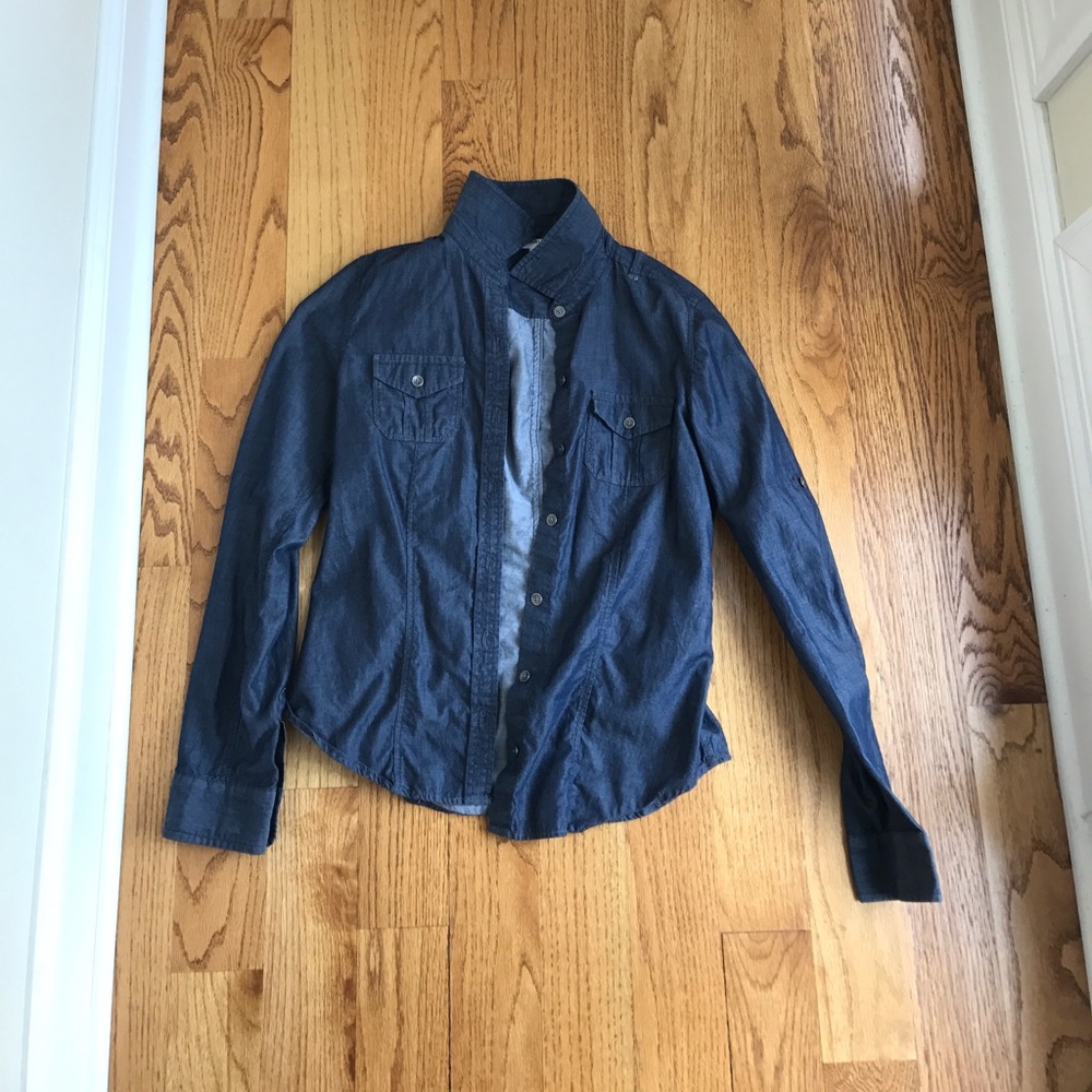 Calvin Klein jean button down shirt